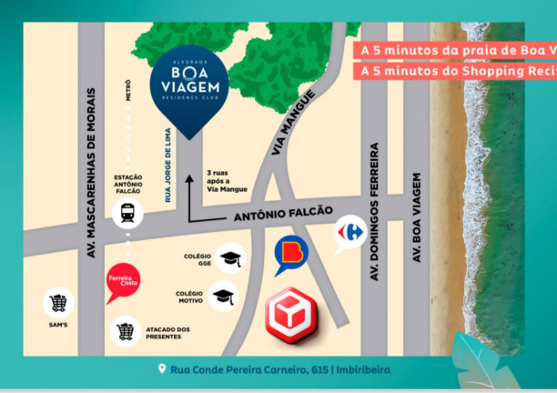 Imagem Apartamento com 2 Quartos à Venda, 45 m² em Imbiribeira - Recife