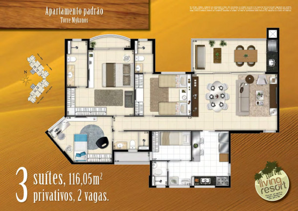 Imagem Apartamento com 4 Quartos à Venda, 163 m² em Manuel Dias Branco - Fortaleza