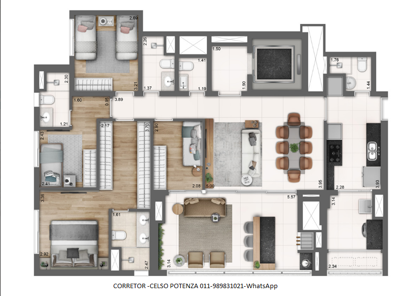 Imagem Apartamento com 4 Quartos à Venda, 190 m² em Perdizes - São Paulo Imagem Apartamento com 4 Quartos à Venda, 190 m² em Perdizes - São Paulo