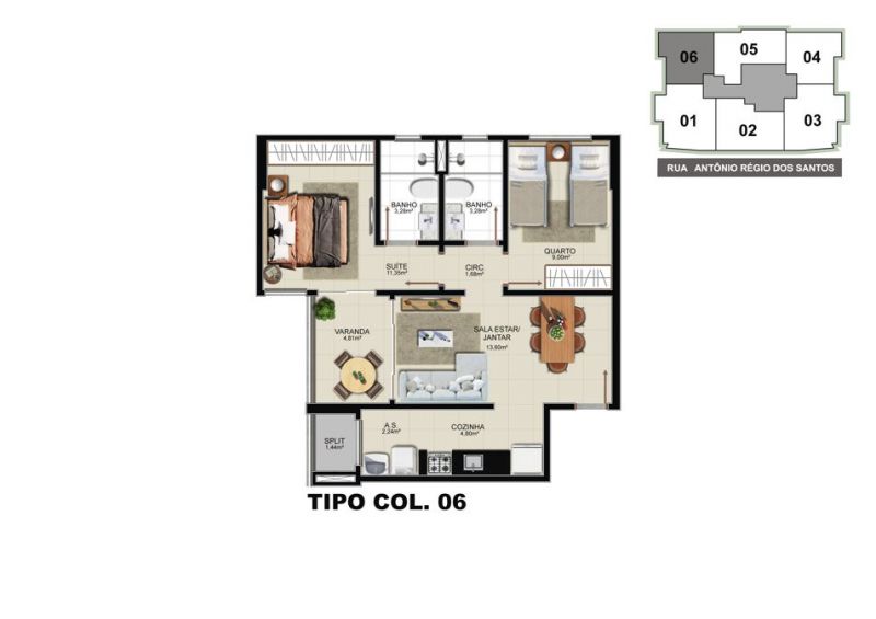 Imagem Apartamento com 2 Quartos à Venda, 73 m² em Itapuã - Vila Velha Imagem Apartamento com 2 Quartos à Venda, 73 m² em Itapuã - Vila Velha