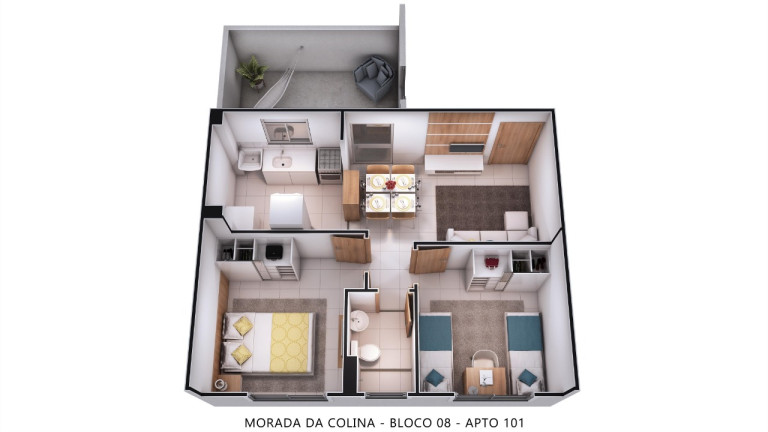 Imagem Apartamento com 2 Quartos à Venda, 42 m² em Jardim Alvorada - Nova Iguaçu