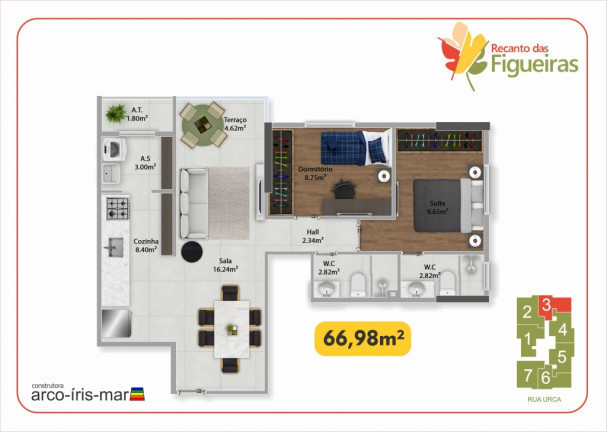Imagem Apartamento com 2 Quartos à Venda,  em Guilhermina - Praia Grande