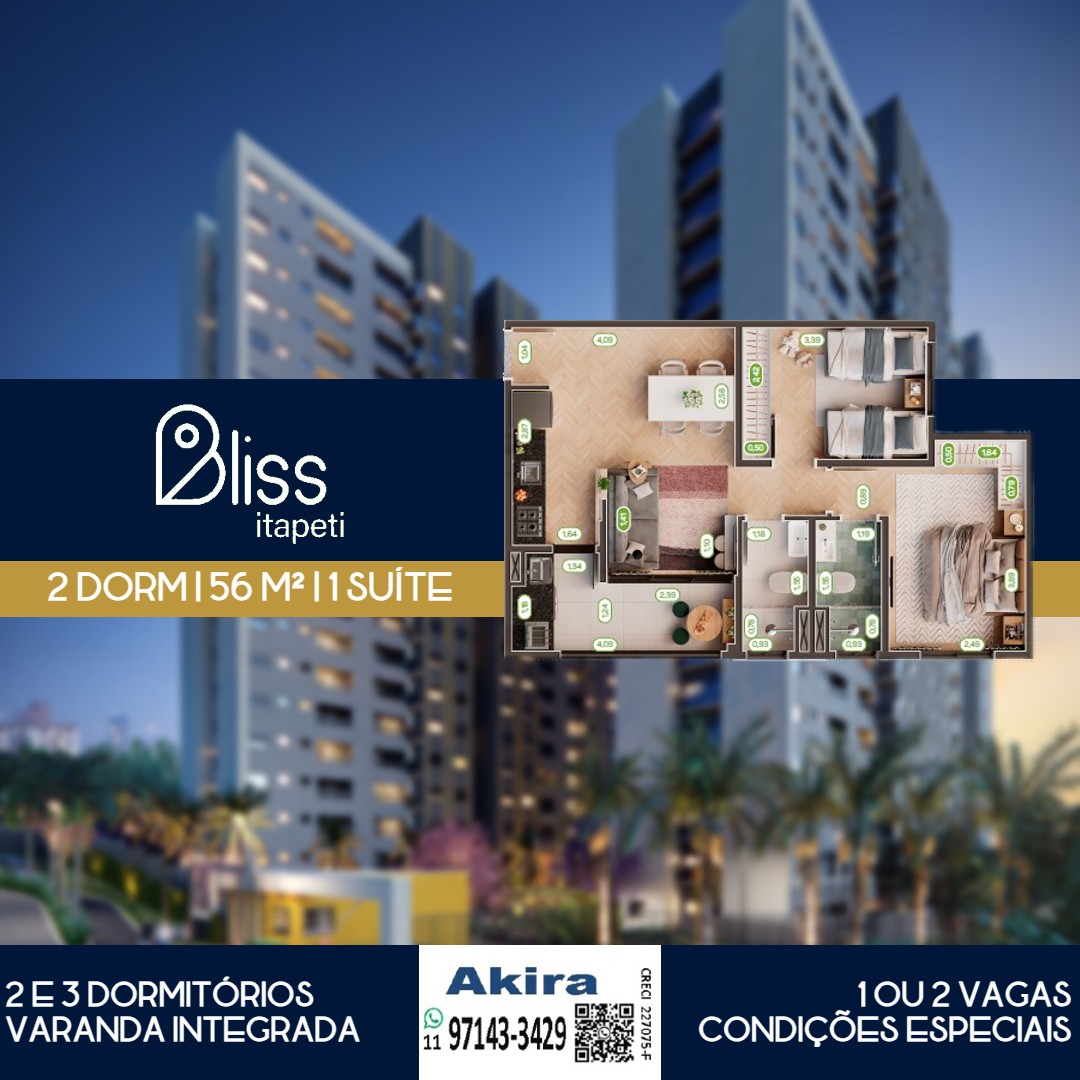 Imagem Apartamento com 3 Quartos à Venda, 67 m²em Mogi Moderno - Mogi das Cruzes
