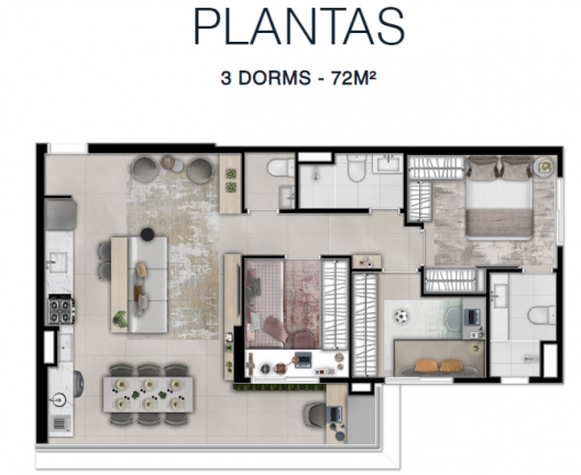 Imagem Apartamento com 3 Quartos à Venda, 72 m² em Vila Nair - São Paulo