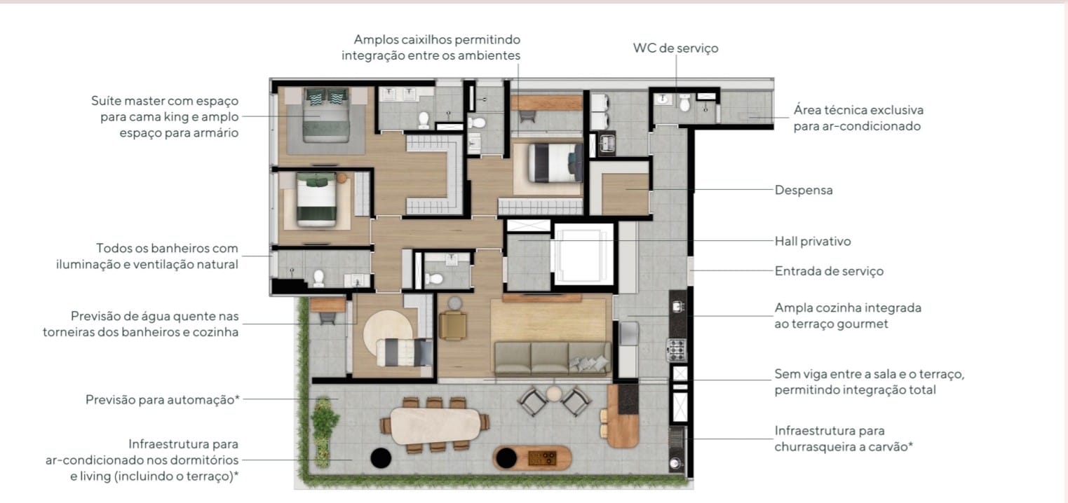 Imagem Apartamento com 4 Quartos à Venda, 194 m²em Ibirapuera - São Paulo