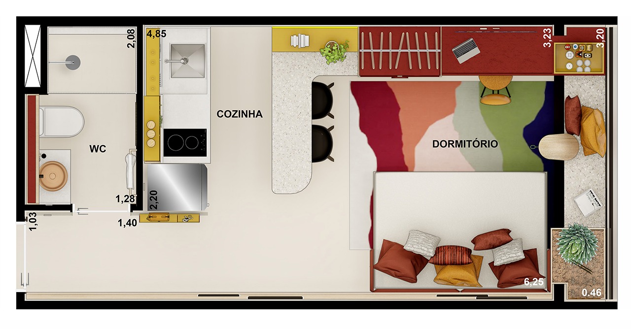 Imagem Apartamento à Venda, 23 m²em Campos Elíseos - São Paulo