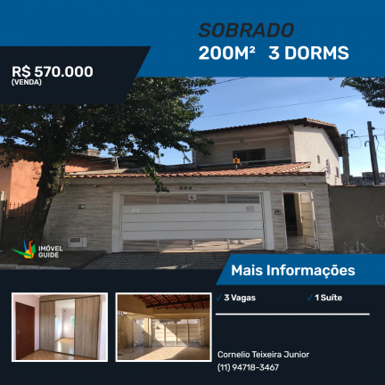 Imagem Sobrado com 3 Quartos à Venda, 200 m² em Jardim Iva - São Paulo