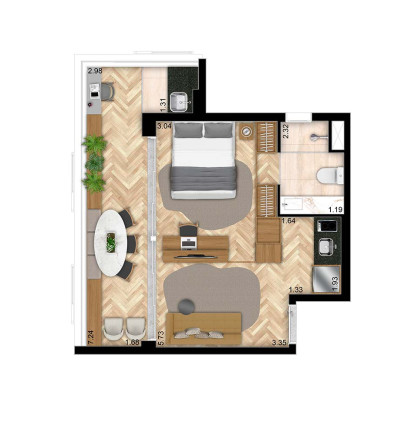Imagem Apartamento com 1 Quarto à Venda, 35 m² em Butantã - São Paulo