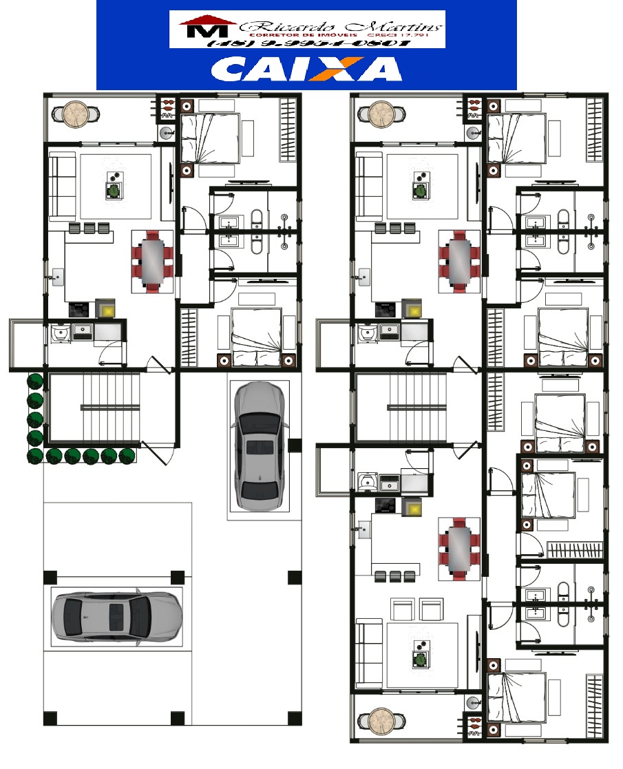 Imagem Apartamento com 3 Quartos à Venda, 94 m²em Alphaville - Cocal do Sul Imagem Apartamento com 3 Quartos à Venda, 94 m²em Alphaville - Cocal do Sul