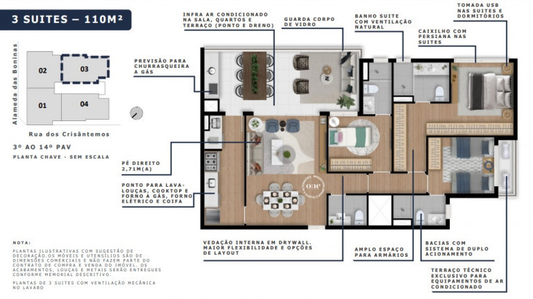 Imagem Apartamento com 3 Quartos à Venda, 109 m² em Mirandópolis - São Paulo Imagem Apartamento com 3 Quartos à Venda, 109 m² em Mirandópolis - São Paulo