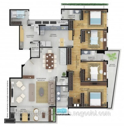 Imagem Cobertura com 3 Quartos à Venda, 461 m² em Pio Corrêa - Criciúma Imagem Cobertura com 3 Quartos à Venda, 461 m² em Pio Corrêa - Criciúma