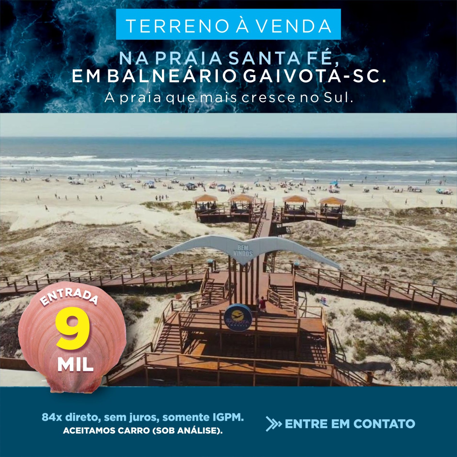 Imagem Terreno à Venda, 360 m²em Loteamento Santa Fé - Balneário Gaivota