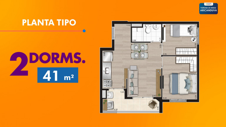 Imagem Apartamento com 2 Quartos à Venda, 43 m² em Jardim Arize - São Paulo