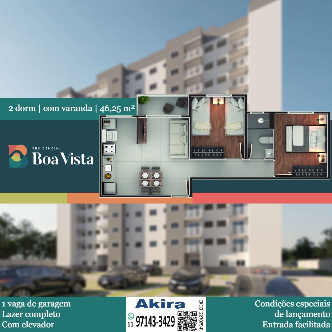 Imagem Apartamento com 2 Quartos à Venda, 46 m² em Vila Nova Aparecida - Mogi das Cruzes