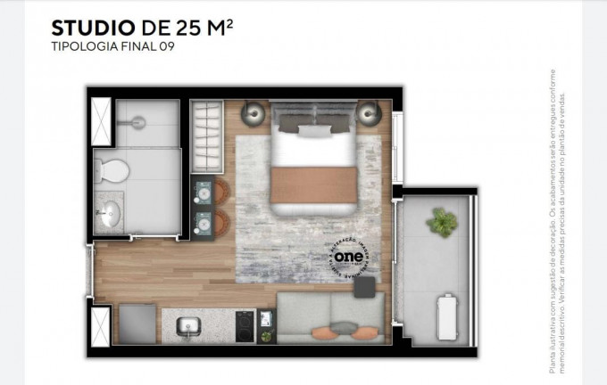 Imagem Apartamento com 1 Quarto à Venda, 25 m² em Perdizes - São Paulo Imagem Apartamento com 1 Quarto à Venda, 25 m² em Perdizes - São Paulo