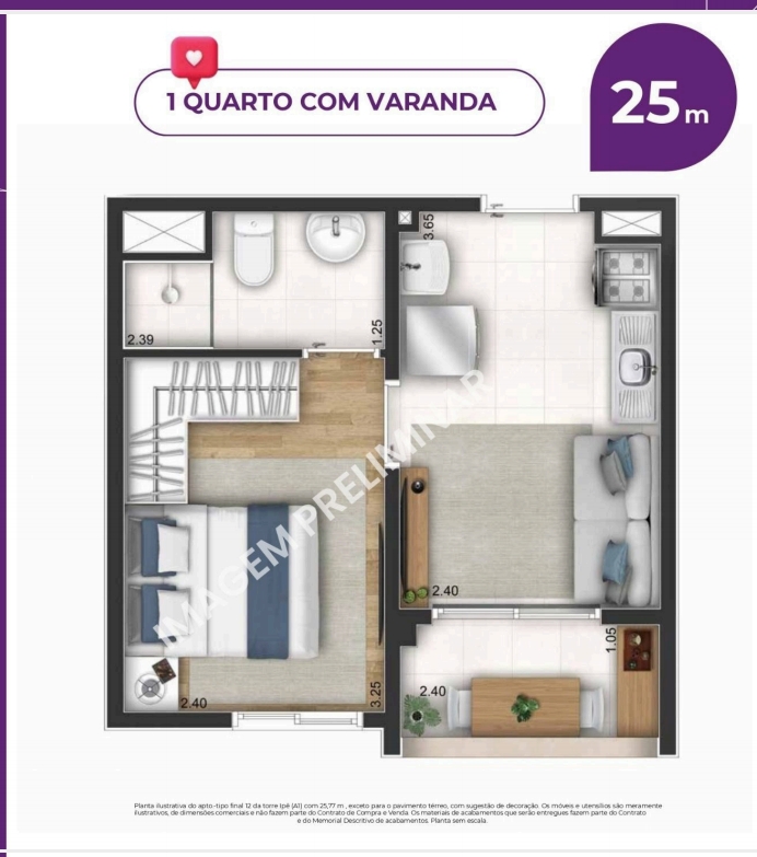 Imagem Apartamento com 2 Quartos à Venda, 34 m² em Vila Zelina - São Paulo