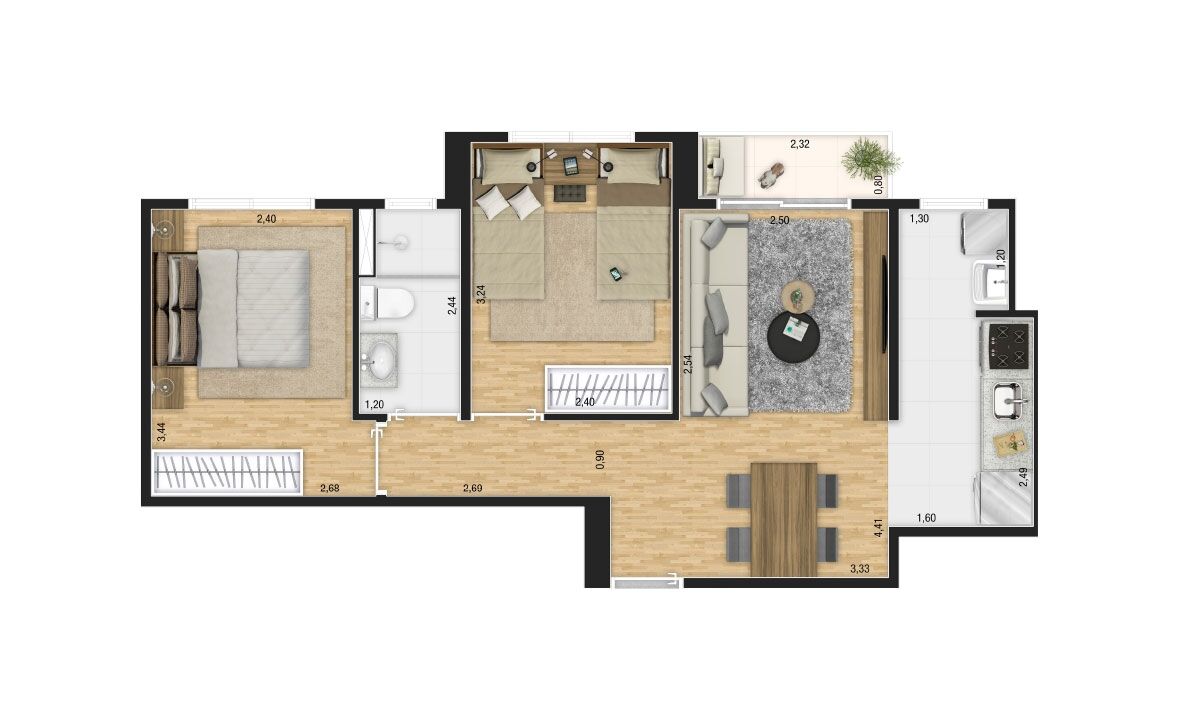 Imagem Apartamento com 2 Quartos à Venda, 47 m²em Santa Terezinha - São Bernardo do Campo Imagem Apartamento com 2 Quartos à Venda, 47 m²em Santa Terezinha - São Bernardo do Campo