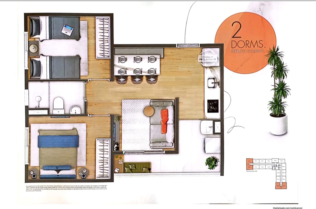 Imagem Apartamento com 2 Quartos à Venda, 34 m²em Jardim Mirante - São Paulo