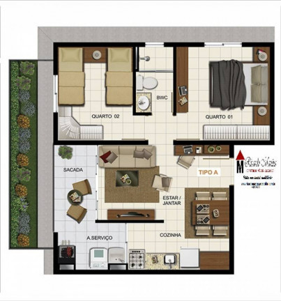 Imagem Apartamento com 2 Quartos à Venda, 56 m² em Cristo Rei - Içara Imagem Apartamento com 2 Quartos à Venda, 56 m² em Cristo Rei - Içara