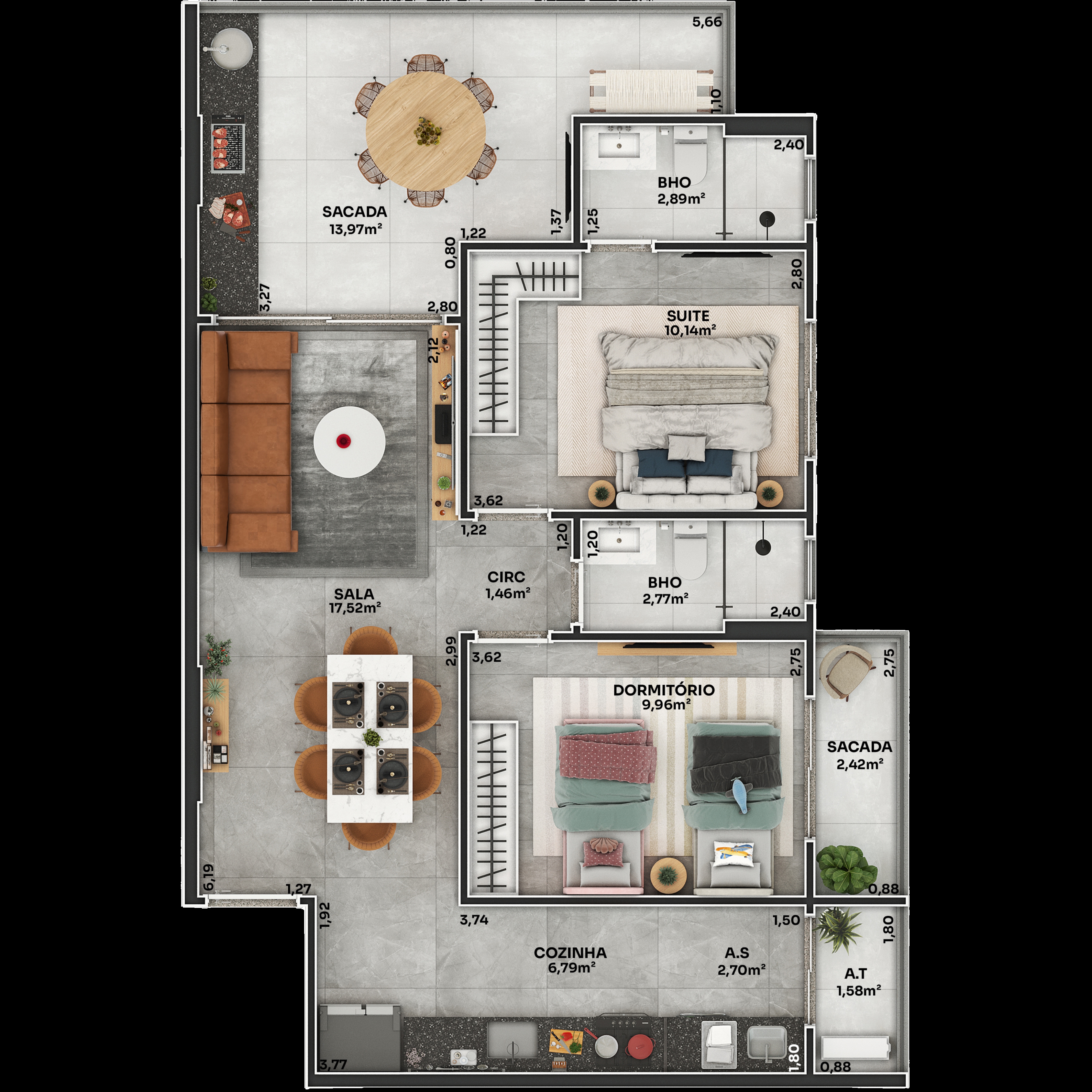 Imagem Apartamento com 3 Quartos à Venda, 105 m² em Boqueirão - Praia Grande Imagem Apartamento com 3 Quartos à Venda, 105 m² em Boqueirão - Praia Grande