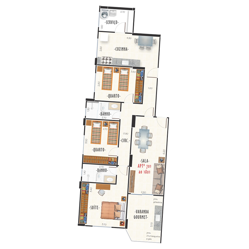 Imagem Apartamento com 3 Quartos à Venda, 103 m² em São Mateus - Juiz de Fora Imagem Apartamento com 3 Quartos à Venda, 103 m² em São Mateus - Juiz de Fora