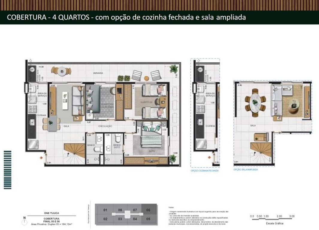 Imagem Cobertura com 4 Quartos à Venda, 221 m²em Tijuca - Rio de Janeiro