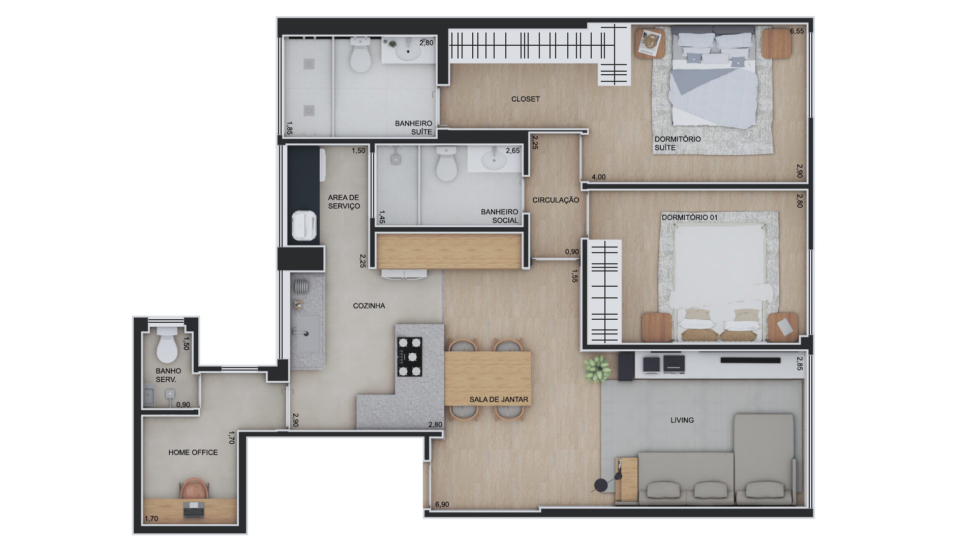 Imagem Apartamento com 2 Quartos à Venda, 91 m²em Vila Nova Conceição - São Paulo