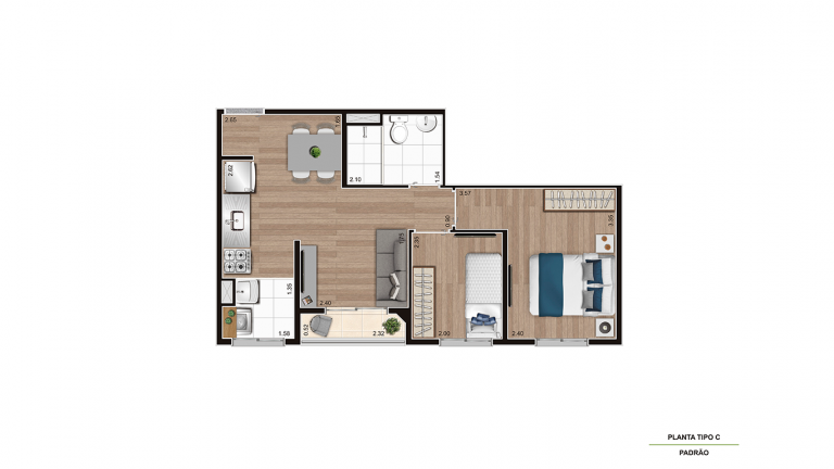 Imagem Apartamento com 2 Quartos à Venda, 41 m²em Picanço - Guarulhos