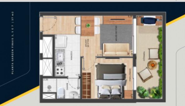 Imagem Apartamento com 1 Quarto à Venda, 37 m² em Butantã - São Paulo