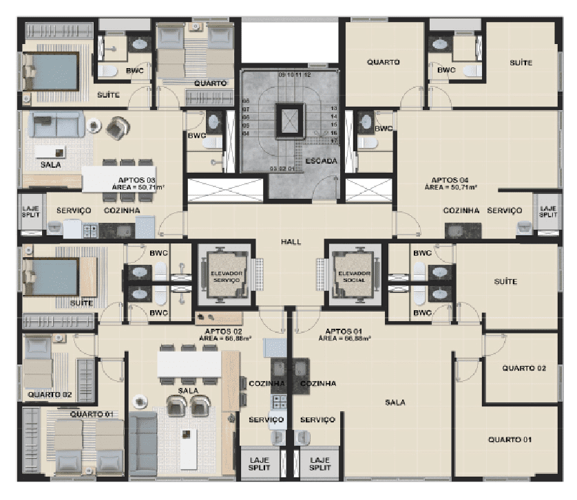 Imagem Apartamento com 2 Quartos à Venda, 50 m²em Tamarineira - Recife