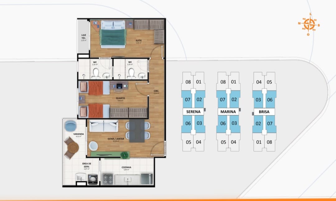 Imagem Apartamento com 2 Quartos à Venda, 55 m² em Piatã - Salvador