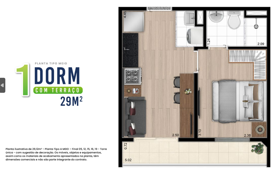 Imagem Apartamento com 2 Quartos à Venda, 43 m²em Campos Elíseos - São Paulo