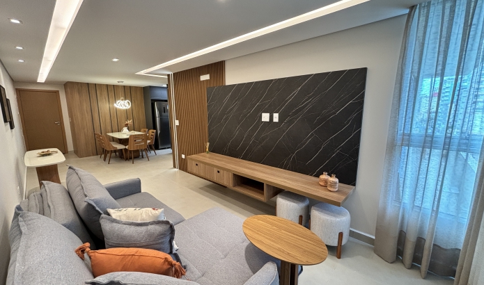 Apartamento com 2 Quartos à Venda, 74 m²em Boqueirão - Praia Grande