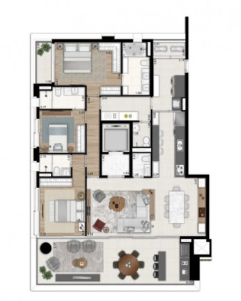 Imagem Apartamento com 3 Quartos à Venda, 186 m² em Moema - São Paulo