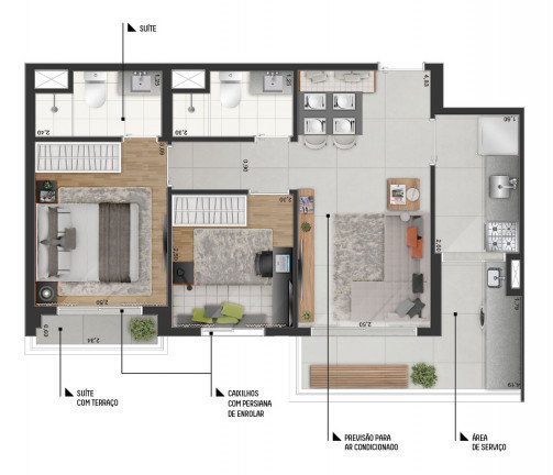 Imagem Apartamento com 2 Quartos à Venda,  em Indianópolis - São Paulo