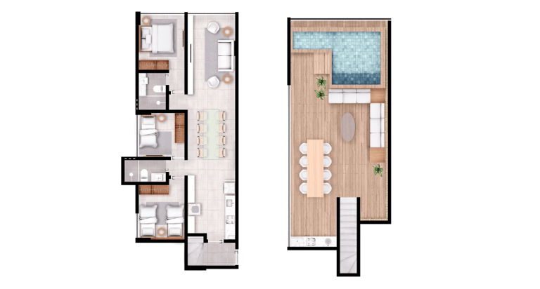 Imagem Apartamento com 2 Quartos à Venda, 54 m² em Praia Muro Alto - Ipojuca