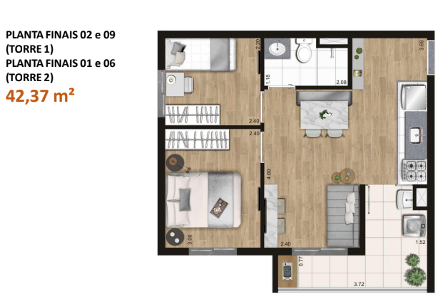 Imagem Apartamento com 2 Quartos à Venda, 42 m² em Vila Albertina - São Paulo