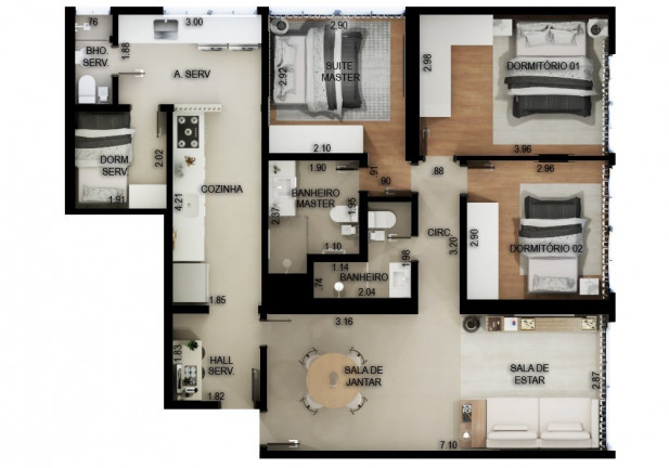 Imagem Apartamento com 3 Quartos à Venda, 94 m² em Botafogo - Rio De Janeiro