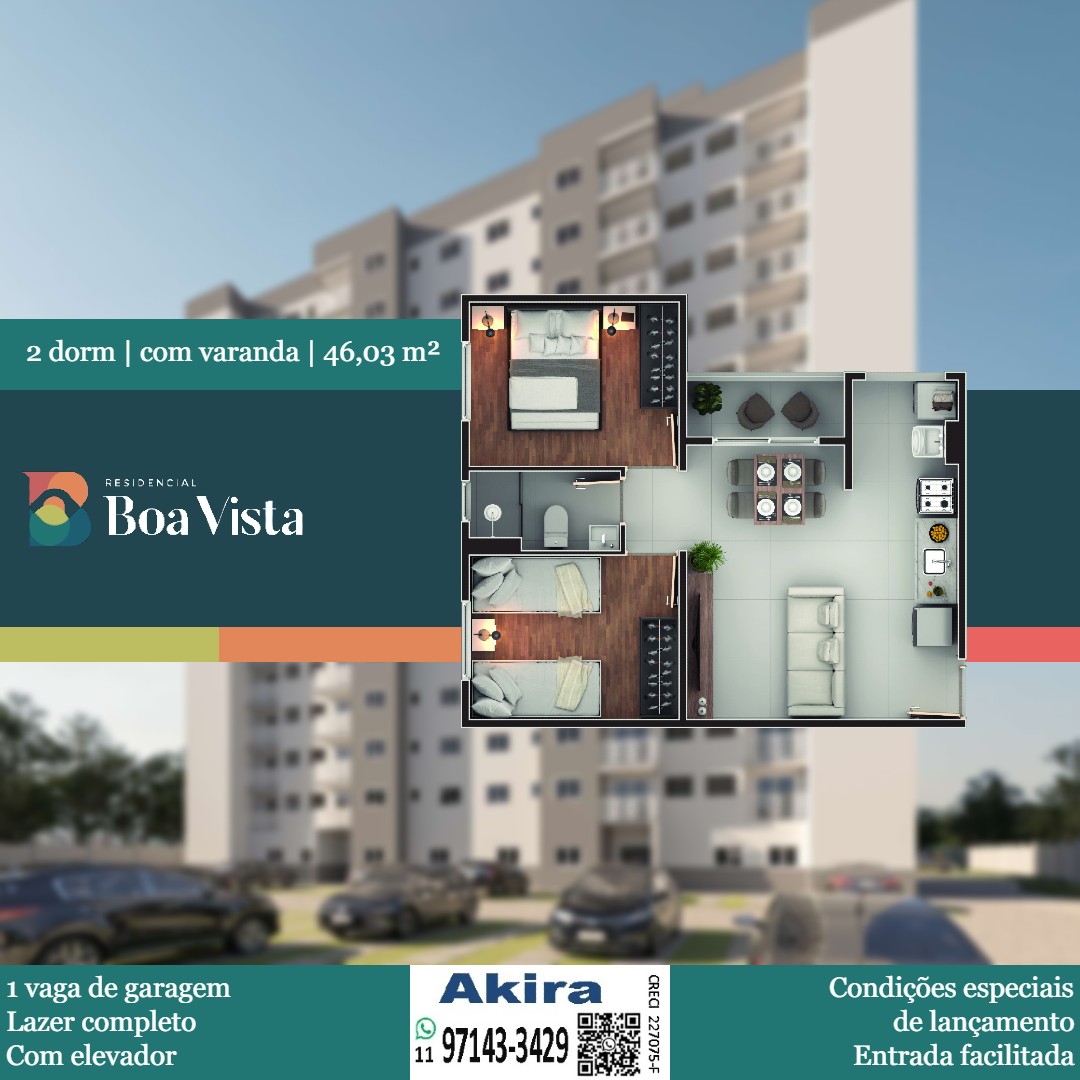 Imagem Apartamento com 2 Quartos à Venda, 46 m² em Vila Nova Aparecida - Mogi das Cruzes