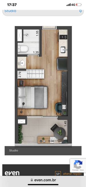 Imagem Kitnet com 1 Quarto à Venda, 24 m²em Vila Mariana - São Paulo