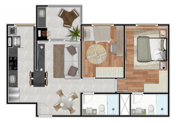 Imagem Apartamento com 3 Quartos à Venda, 83 m² em Casa Branca - Santo André