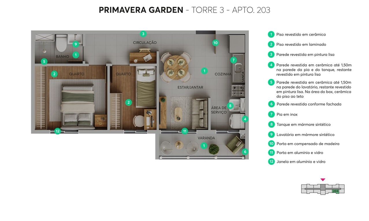 Imagem Apartamento com 2 Quartos à Venda, 41 m² em Jardim Primavera - Duque de Caxias Imagem Apartamento com 2 Quartos à Venda, 41 m² em Jardim Primavera - Duque de Caxias