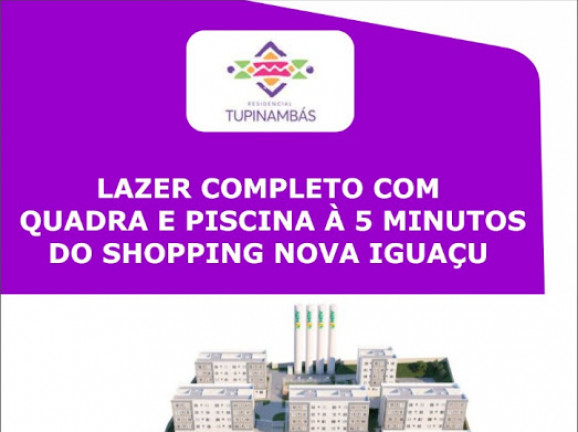 Imagem Apartamento com 2 Quartos à Venda, 44 m² em Centro - Nova Iguaçu
