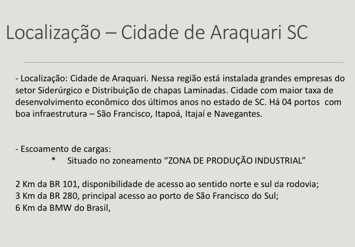 Imagem Terreno à Venda, 48.961 m² em Porto Grande - Araquari Imagem Terreno à Venda, 48.961 m² em Porto Grande - Araquari