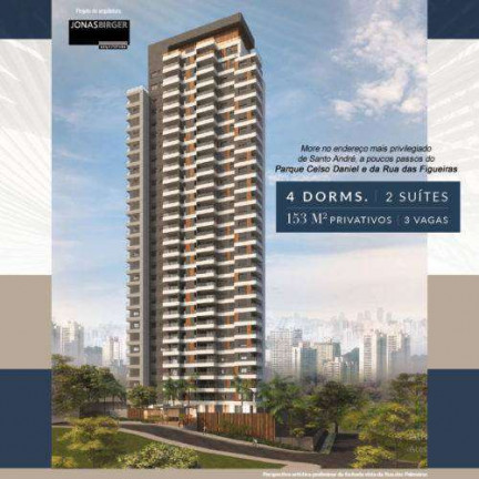 Imagem Apartamento com 3 Quartos à Venda, 153 m² em Jardim - Santo André Imagem Apartamento com 3 Quartos à Venda, 153 m² em Jardim - Santo André