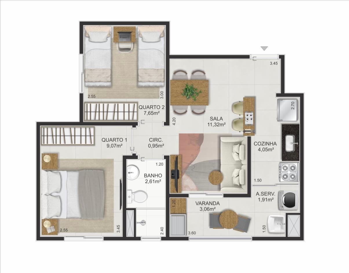 Imagem Apartamento com 2 Quartos à Venda, 49 m² em Centro - Nova Iguaçu Imagem Apartamento com 2 Quartos à Venda, 49 m² em Centro - Nova Iguaçu