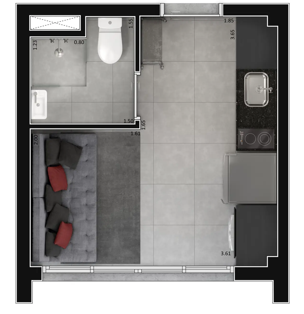 Imagem Studio com 1 Quarto à Venda, 22 m² em Bela Vista - São Paulo Imagem Studio com 1 Quarto à Venda, 22 m² em Bela Vista - São Paulo