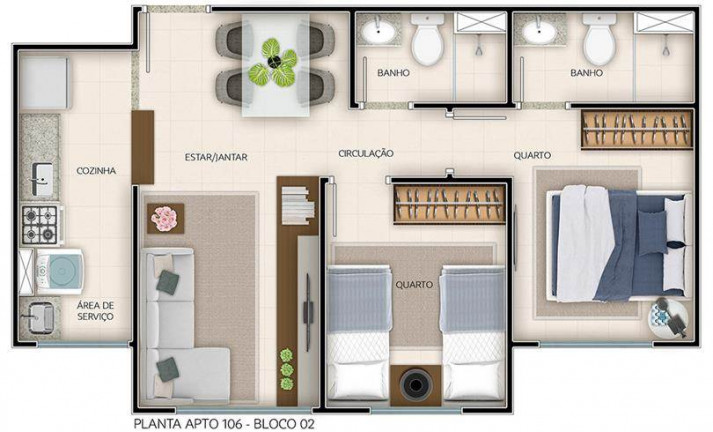 Imagem Apartamento com 2 Quartos à Venda, 46 m² em água Santa - Rio De Janeiro