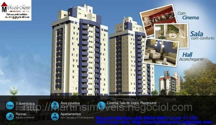 Imagem Apartamento com 3 Quartos à Venda, Locação ou Temporada, em Comerciário - Criciúma Imagem Apartamento com 3 Quartos à Venda, Locação ou Temporada, em Comerciário - Criciúma