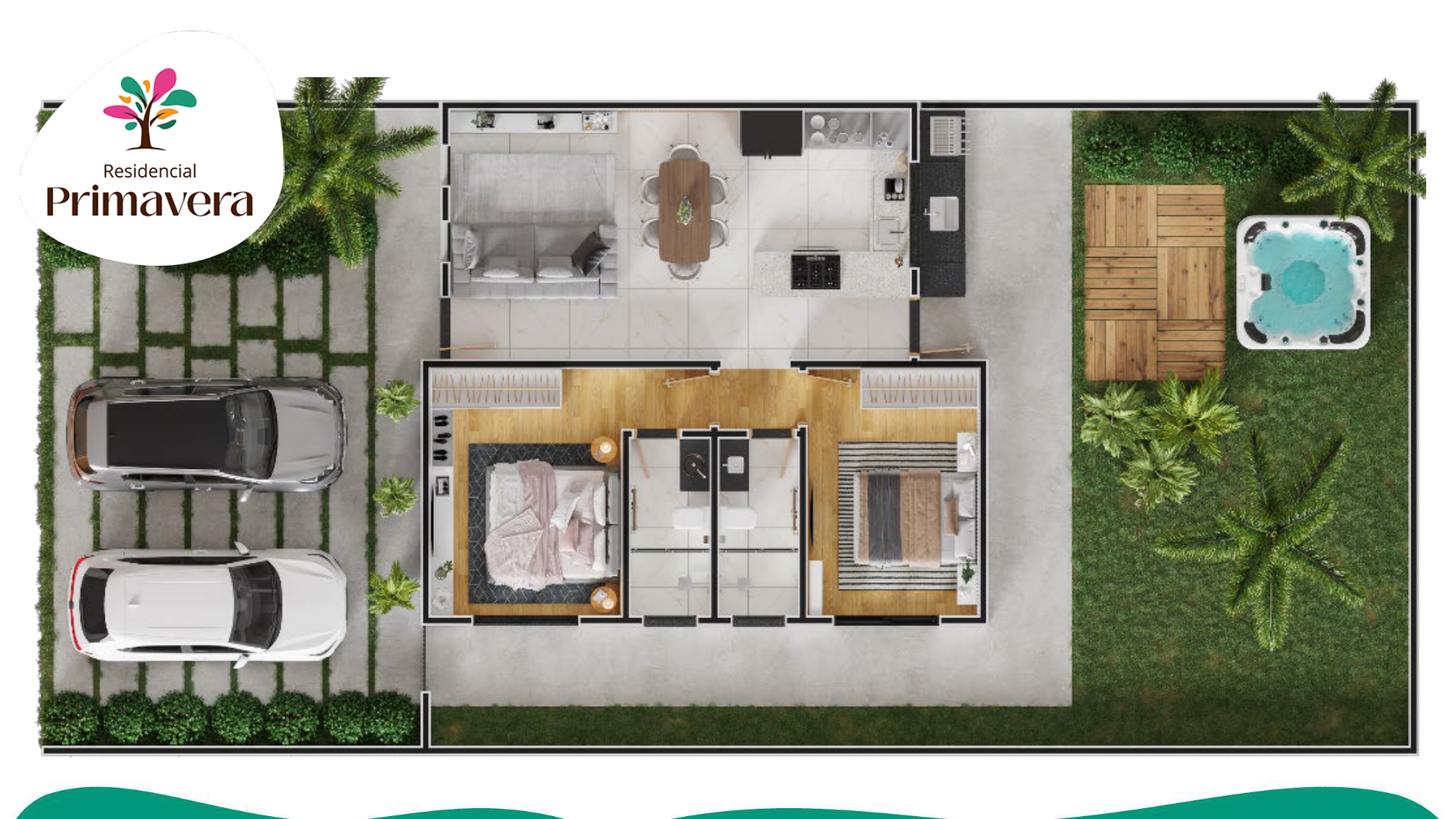 Imagem Casa de Condomínio com 2 Quartos à Venda, 74 m²em Paraíso da Cachoeira - Mogi Mirim
